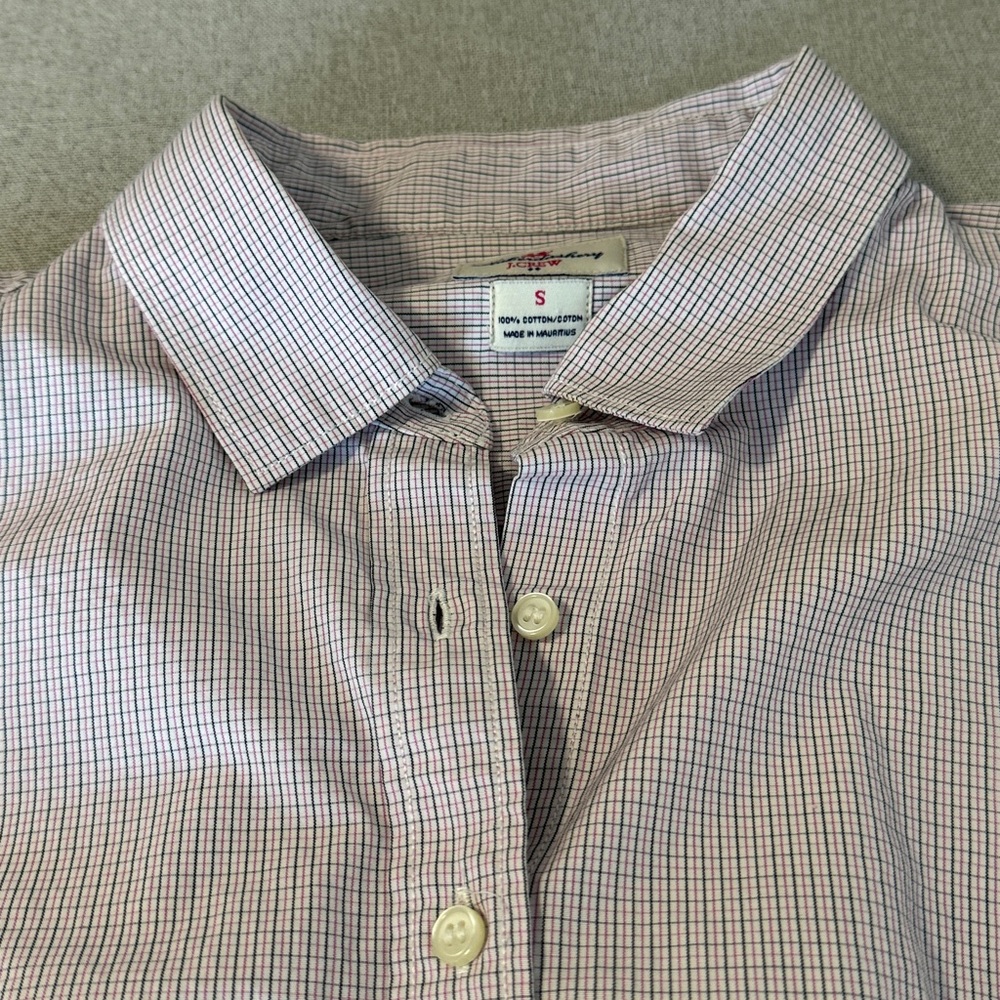 J. Crew Haberdashery Pink Button down Checkered Cotton Shirt SZS. Long sleeve. - Picture 12 of 14